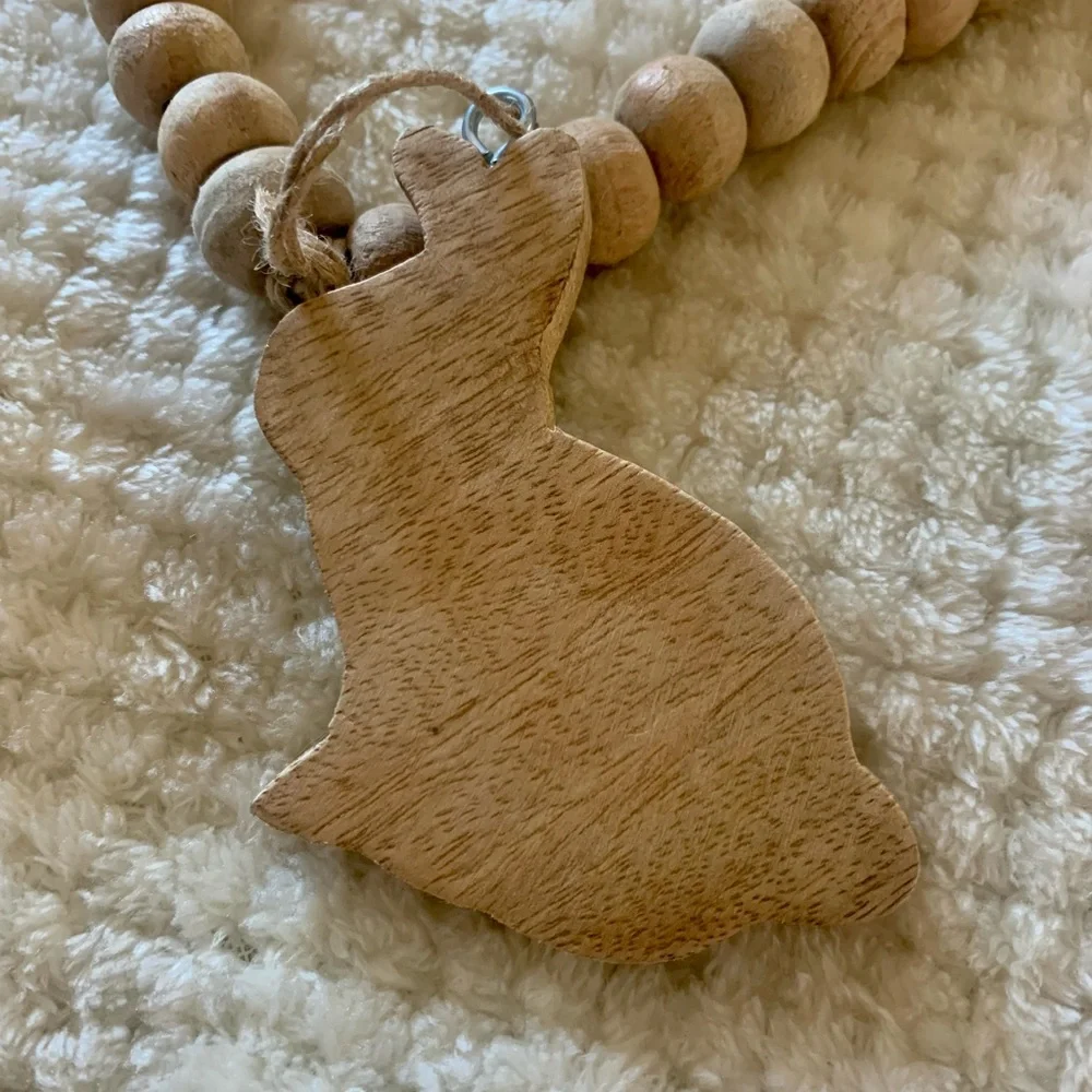 Easter Bunny Wooden Garland